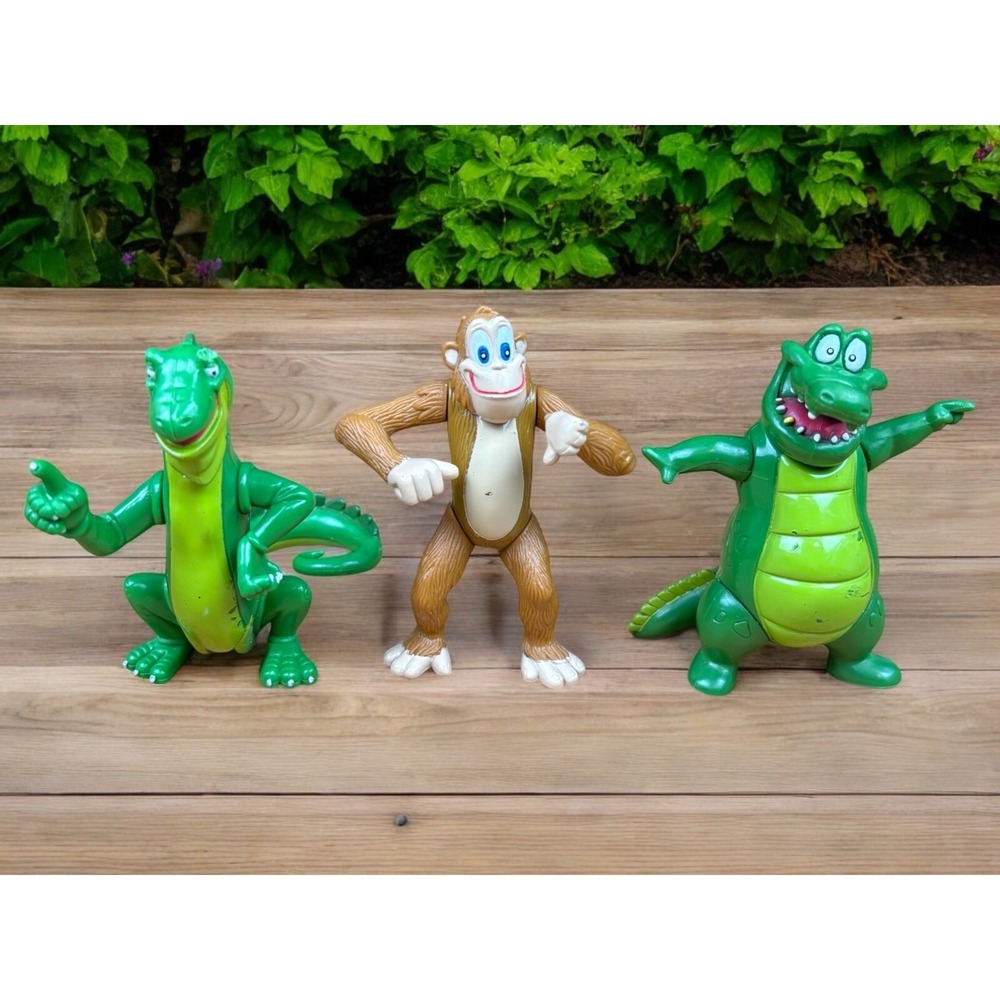 Vintage 2000 Rainforest Cafe Lot Of‎ 3 Figures - Nile, Iggy And Ozzie